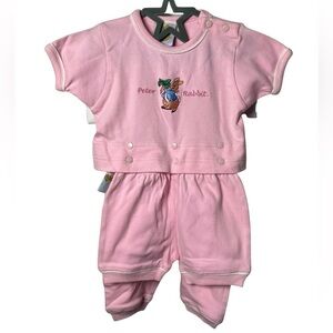 Vintage Peter Rabbit Matching Set Shirt & Interchangeable Shorts & Pants 6M Girl